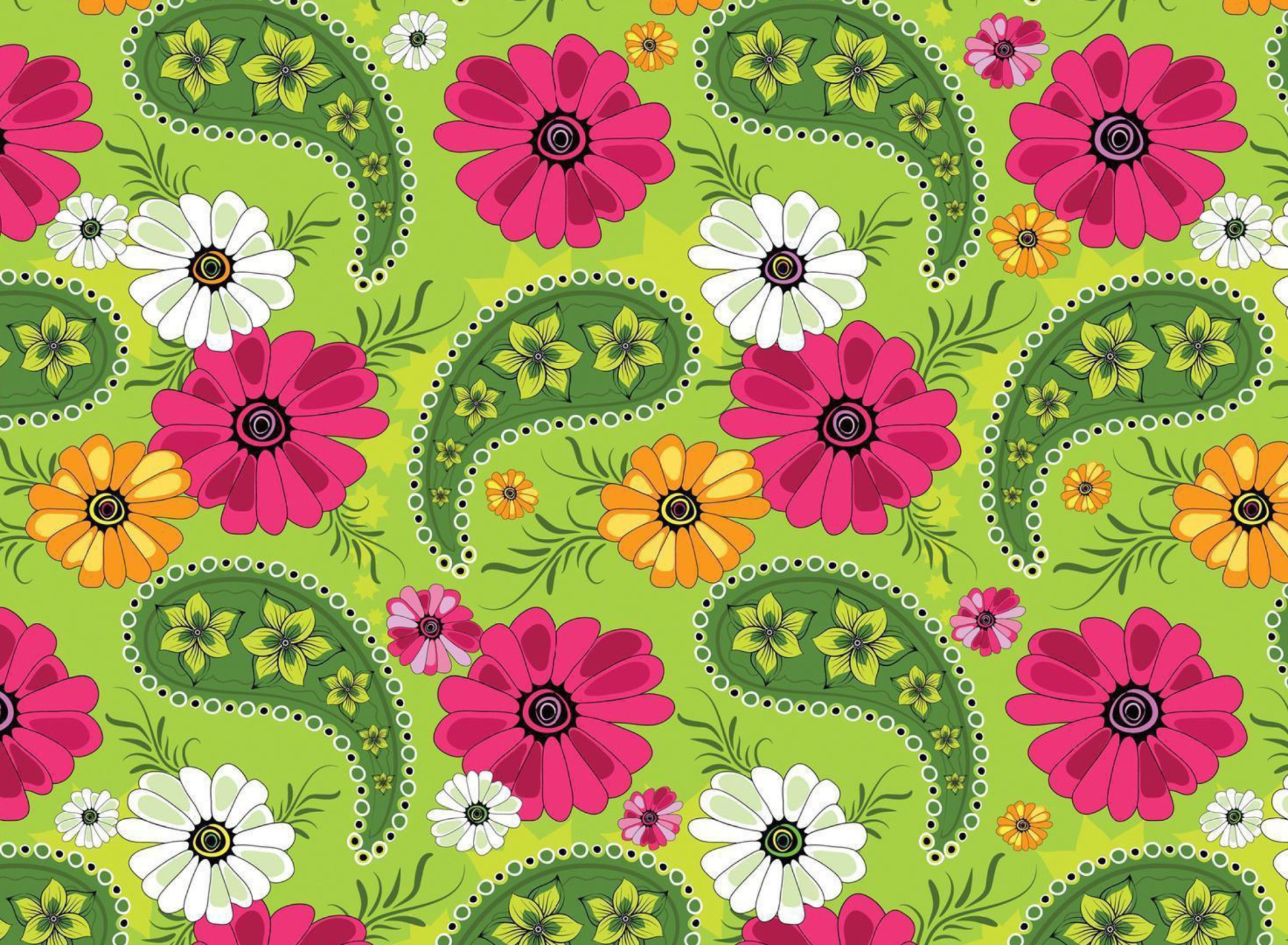 Das Summer Meadow Pattern Wallpaper 1920x1408