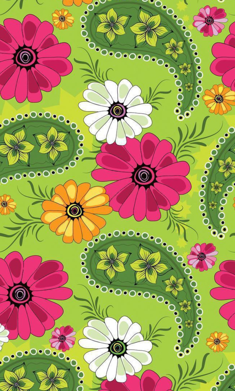 Screenshot №1 pro téma Summer Meadow Pattern 768x1280