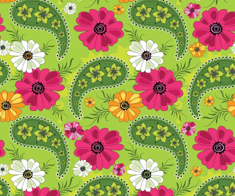 Sfondi Summer Meadow Pattern 960x800