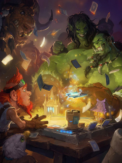 Fondo de pantalla Hearthstone Heroes of Warcraft 240x320