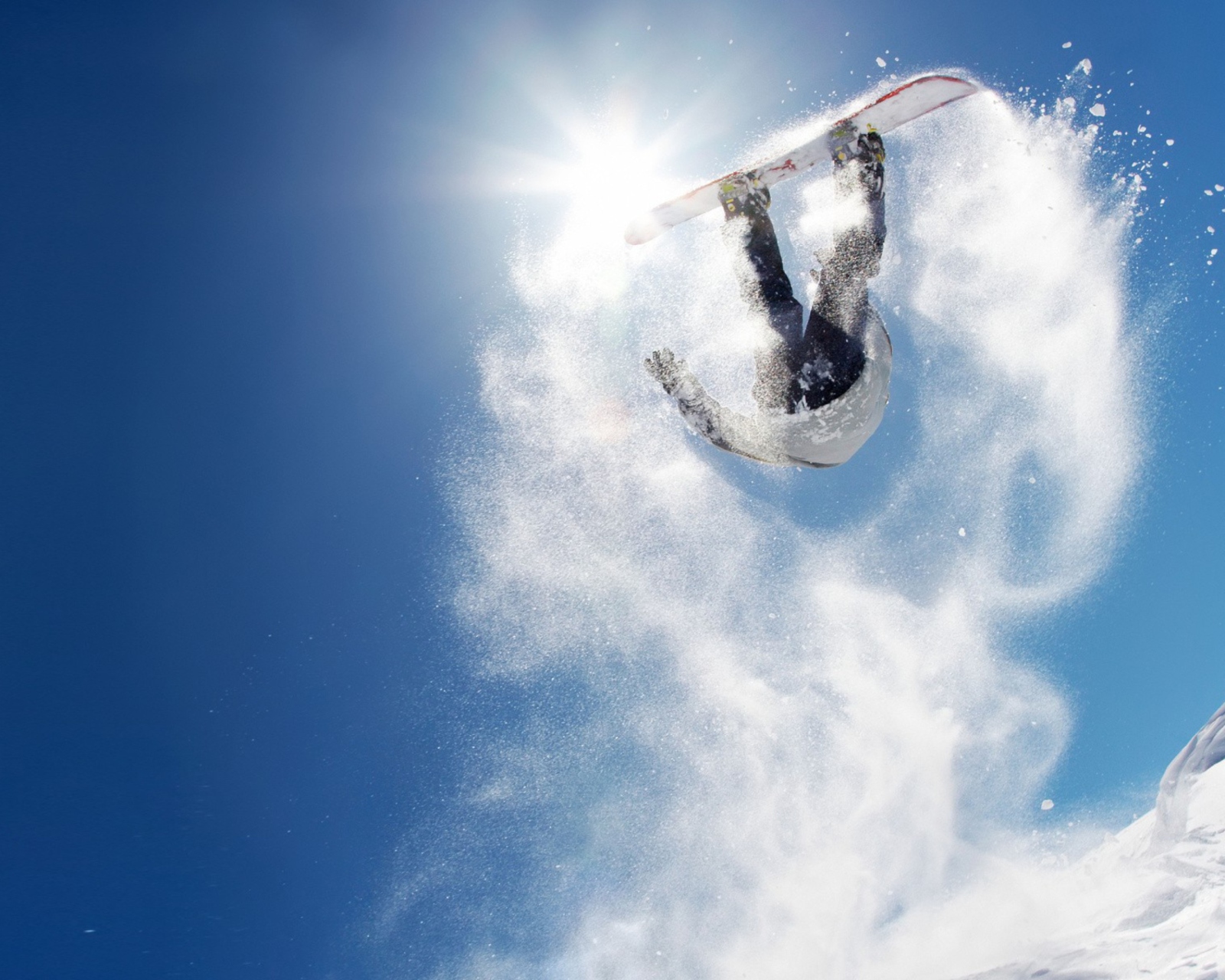 Das Snowboard Jump Wallpaper 1600x1280