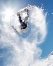 Snowboard Jump wallpaper 176x220
