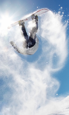 Fondo de pantalla Snowboard Jump 240x400