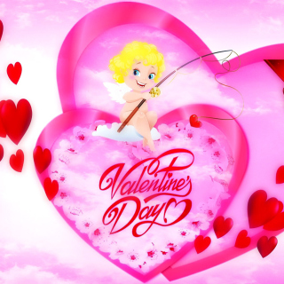 Valentines Day Angel sfondi gratuiti per iPad mini