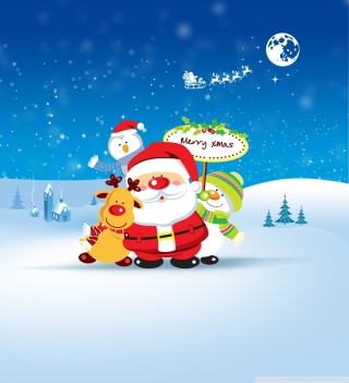 2014 Merry Chirstmas sfondi gratuiti per iPad mini 2