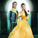 Sfondi Beauty and the Beast Dan Stevens, Emma Watson 128x128