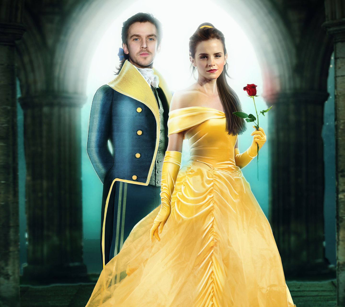 Beauty and the Beast Dan Stevens, Emma Watson wallpaper 1440x1280