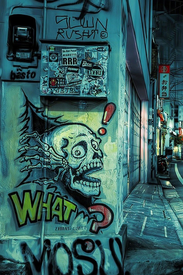 Das Street Graffiti Wallpaper 640x960
