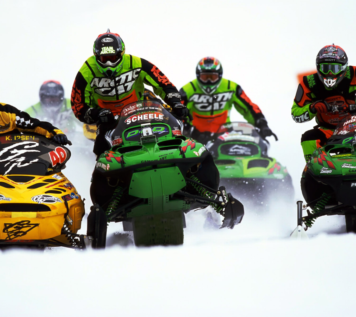 Fondo de pantalla Snowmobile 1440x1280