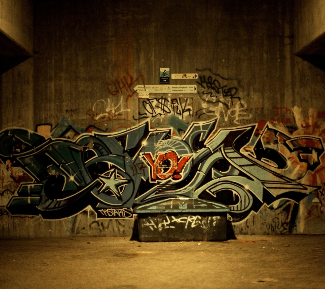 Fondo de pantalla Graffiti Urban Hip-Hop 1080x960