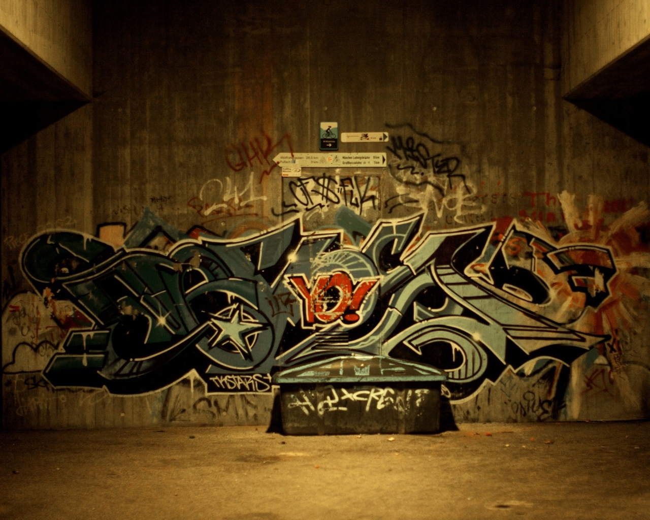 Sfondi Graffiti Urban Hip-Hop 1280x1024