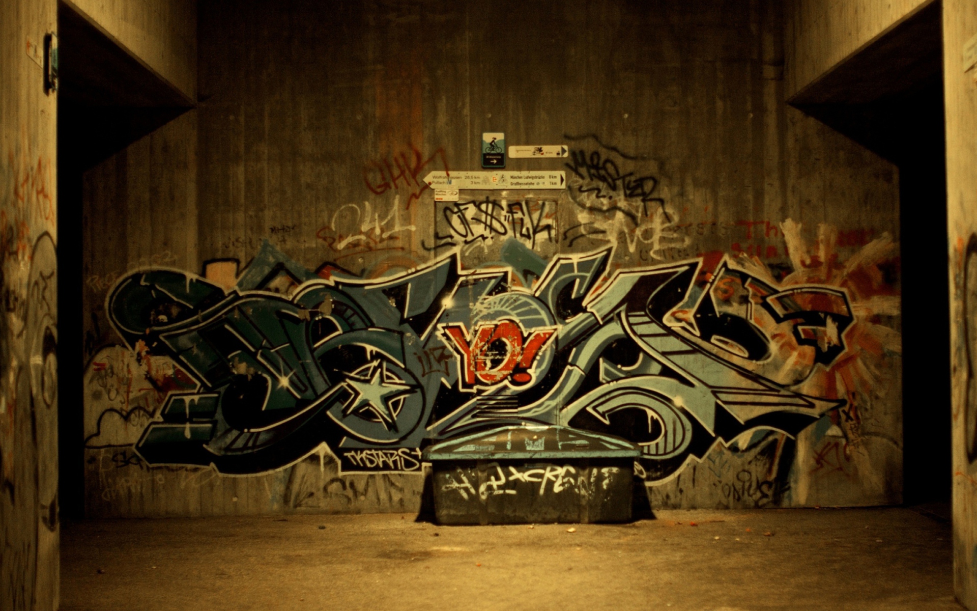 Das Graffiti Urban Hip-Hop Wallpaper 1920x1200