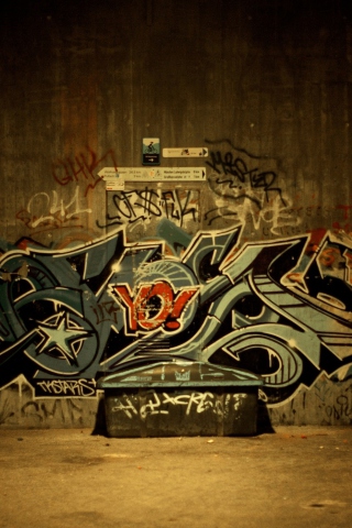 Graffiti Urban Hip-Hop wallpaper 320x480