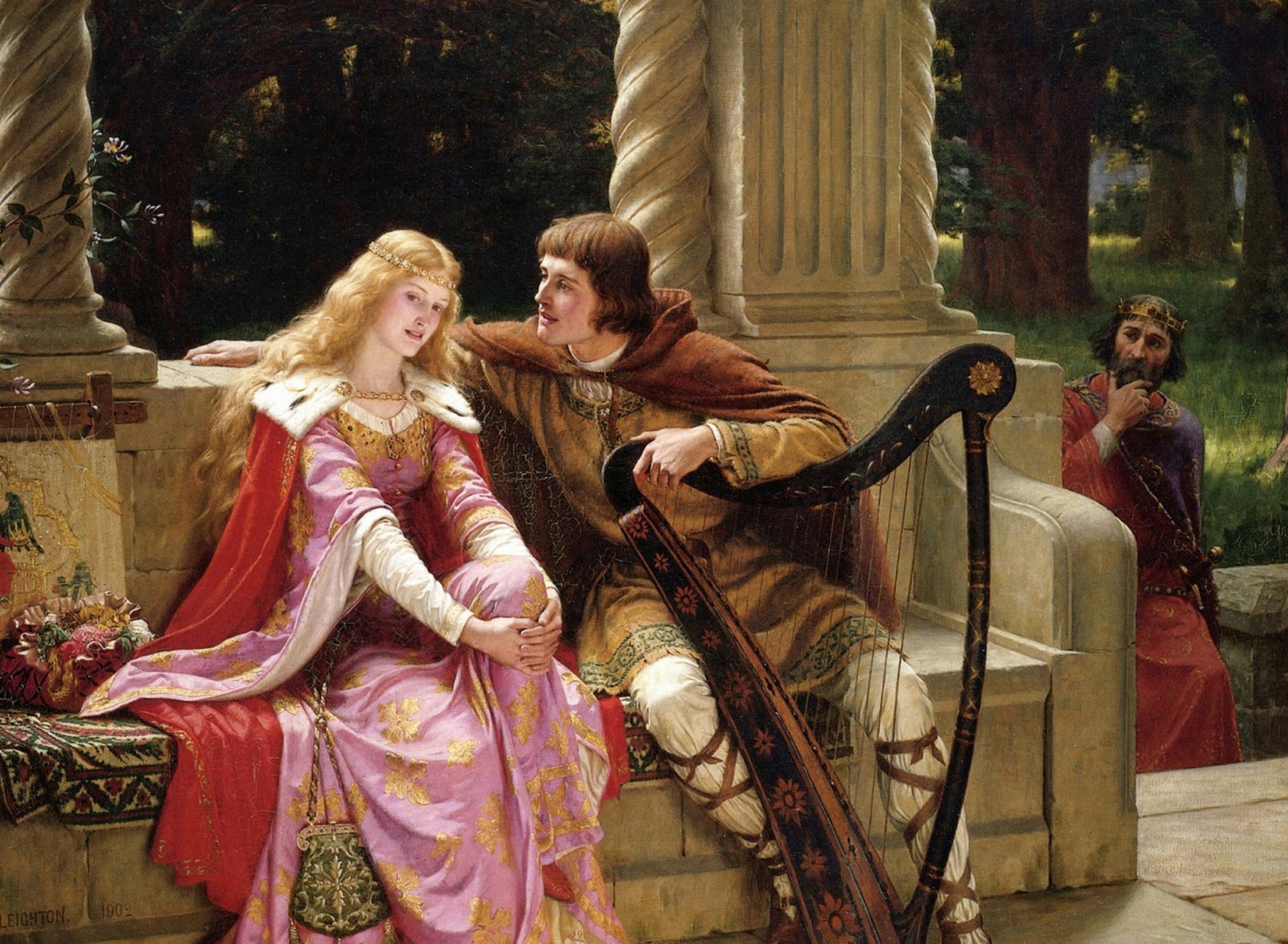 Fondo de pantalla Edmund Leighton Romanticism English Painter 1920x1408