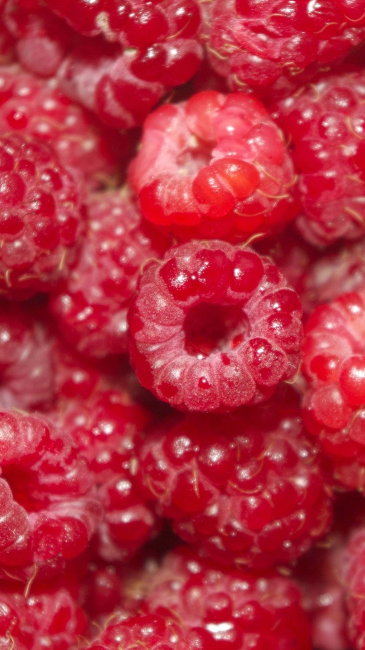 Summery Juicy Raspberry wallpaper 750x1334