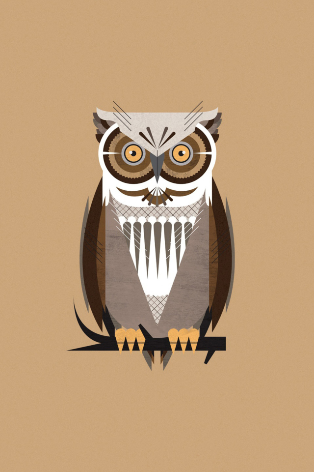 Screenshot №1 pro téma Owl Illustration 640x960