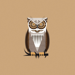 Kostenloses Owl Illustration Wallpaper für iPad