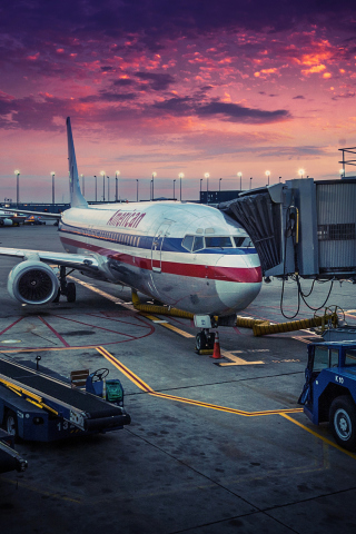 American Airlines Airplane wallpaper 320x480