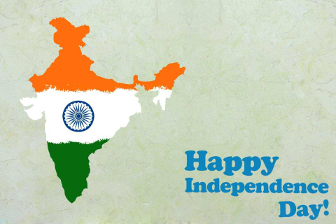 Обои Happy Independence Day India 480x320