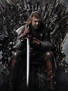 Обои Game Of Thrones A Song of Ice and Fire with Ned Star 240x320