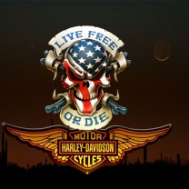 Fondo de pantalla Harley Davidson 208x208