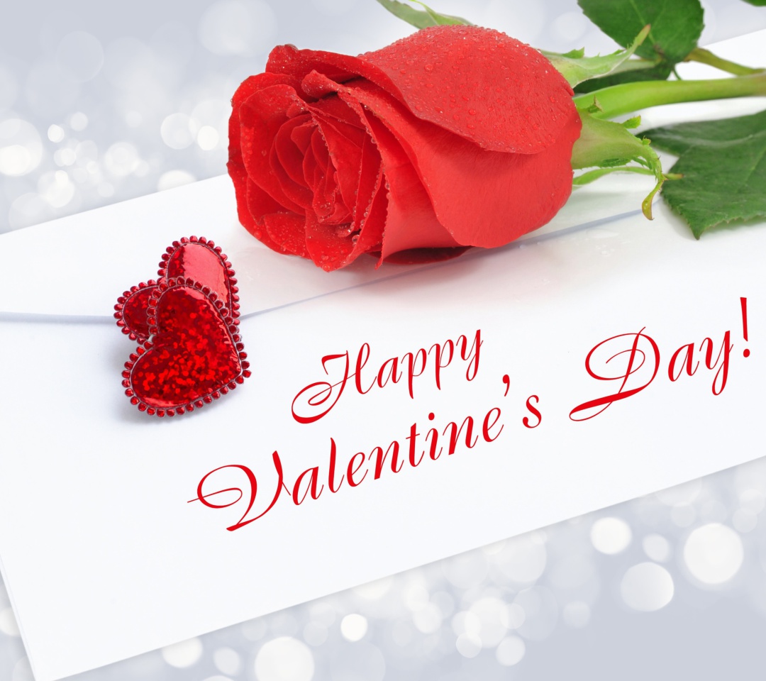 Обои Valentines Day Greetings Card 1080x960