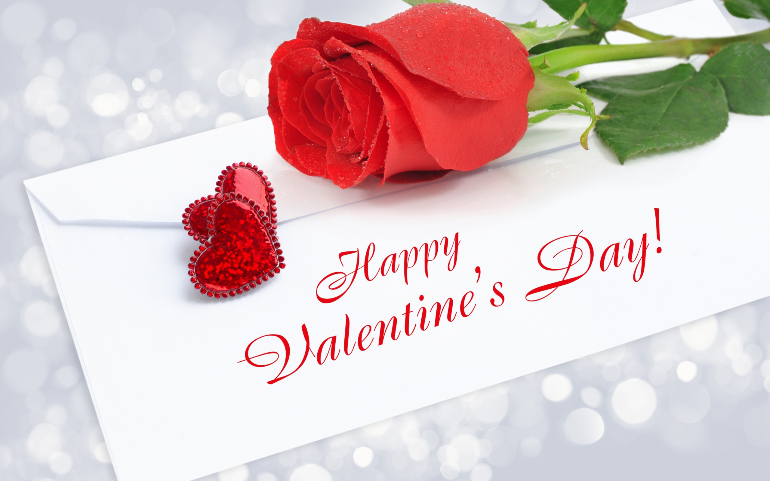 Valentines Day Greetings Card wallpaper 2560x1600