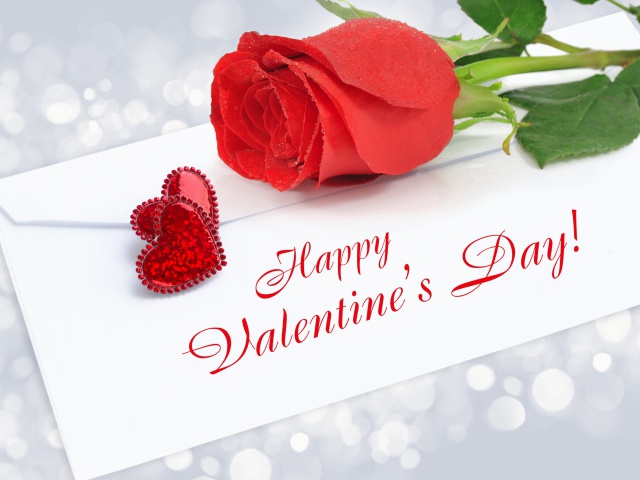 Das Valentines Day Greetings Card Wallpaper 640x480