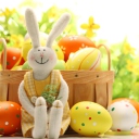 Fondo de pantalla Cute Easter Bunny 128x128