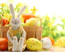 Fondo de pantalla Cute Easter Bunny 220x176