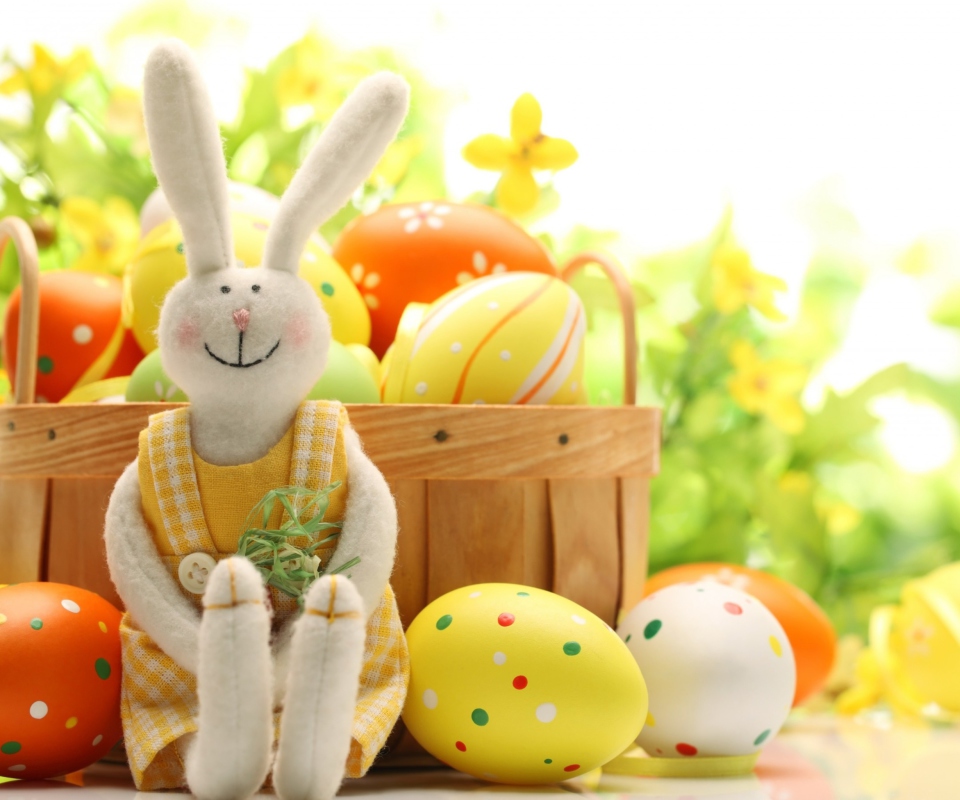 Fondo de pantalla Cute Easter Bunny 960x800