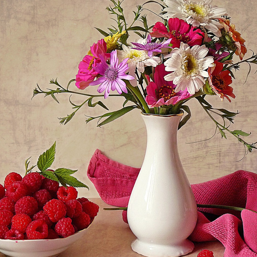 Das Flower Vase Wallpaper 1024x1024
