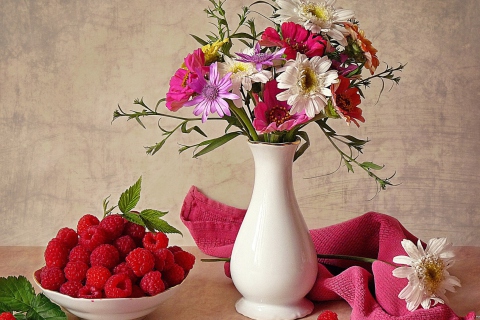 Flower Vase wallpaper 480x320