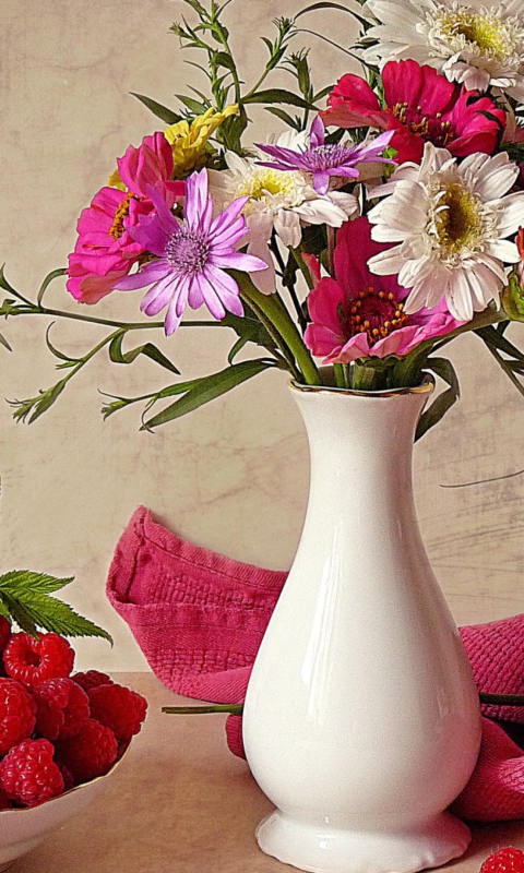 Flower Vase wallpaper 480x800