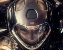 Das Astronaut in Space Suit Wallpaper 220x176