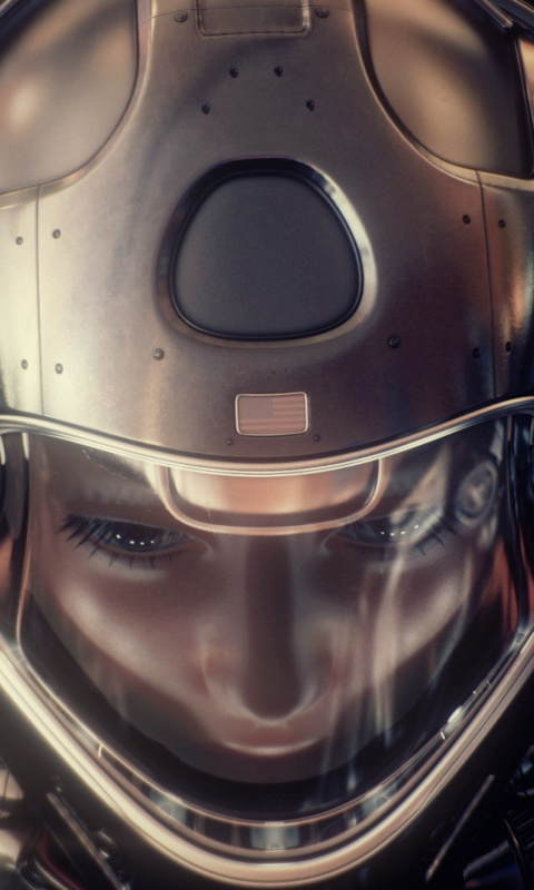 Astronaut in Space Suit screenshot #1 480x800