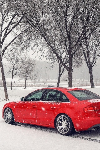Audi A4 Red screenshot #1 320x480