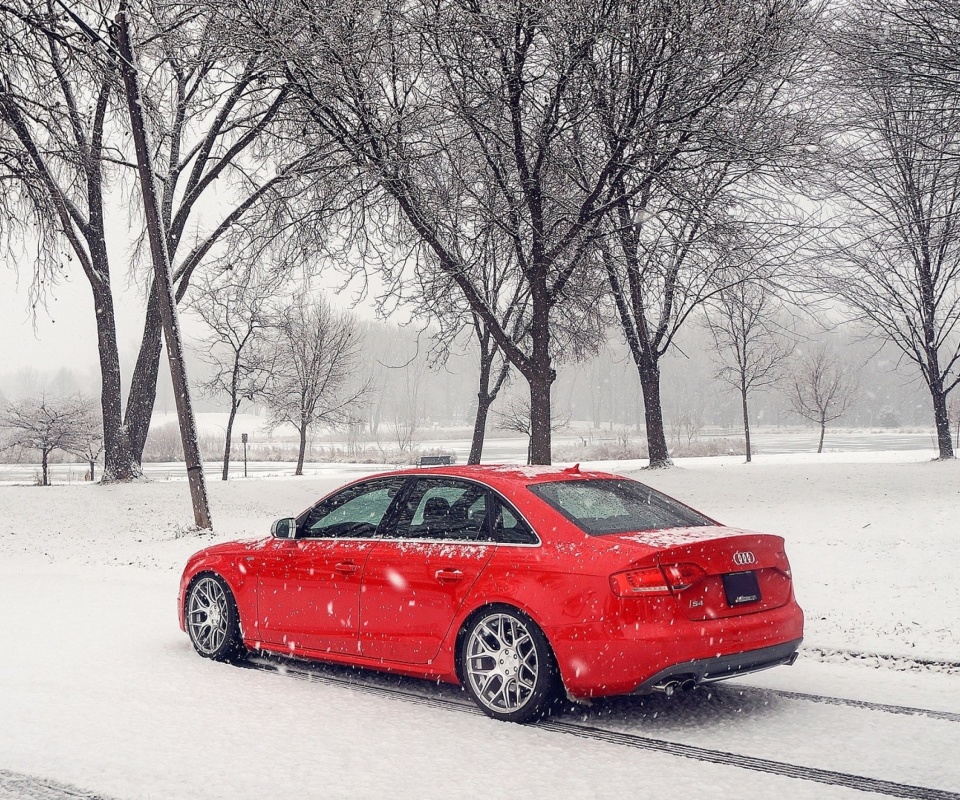 Audi A4 Red screenshot #1 960x800