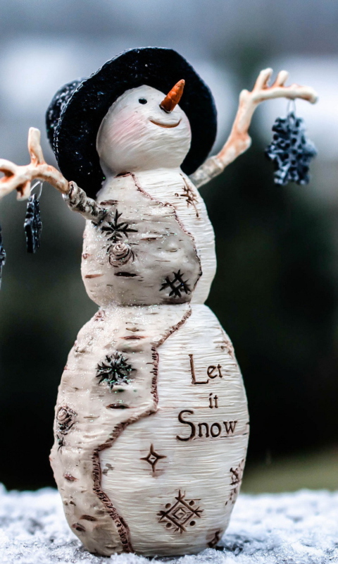 Sfondi Let It Snow 480x800