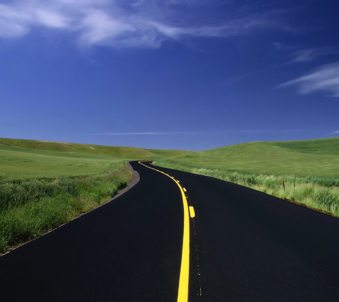 Road Landscape and Heaven screenshot #1 1080x960
