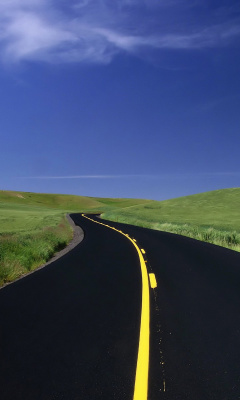 Road Landscape and Heaven screenshot #1 240x400