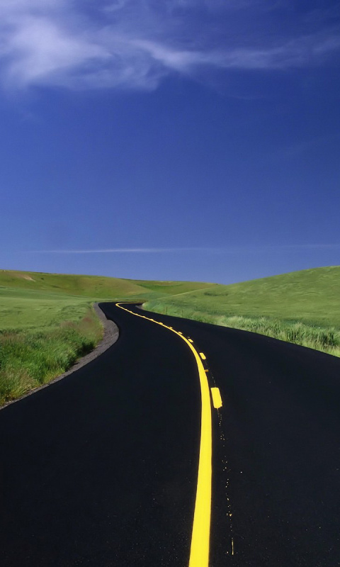 Road Landscape and Heaven screenshot #1 480x800