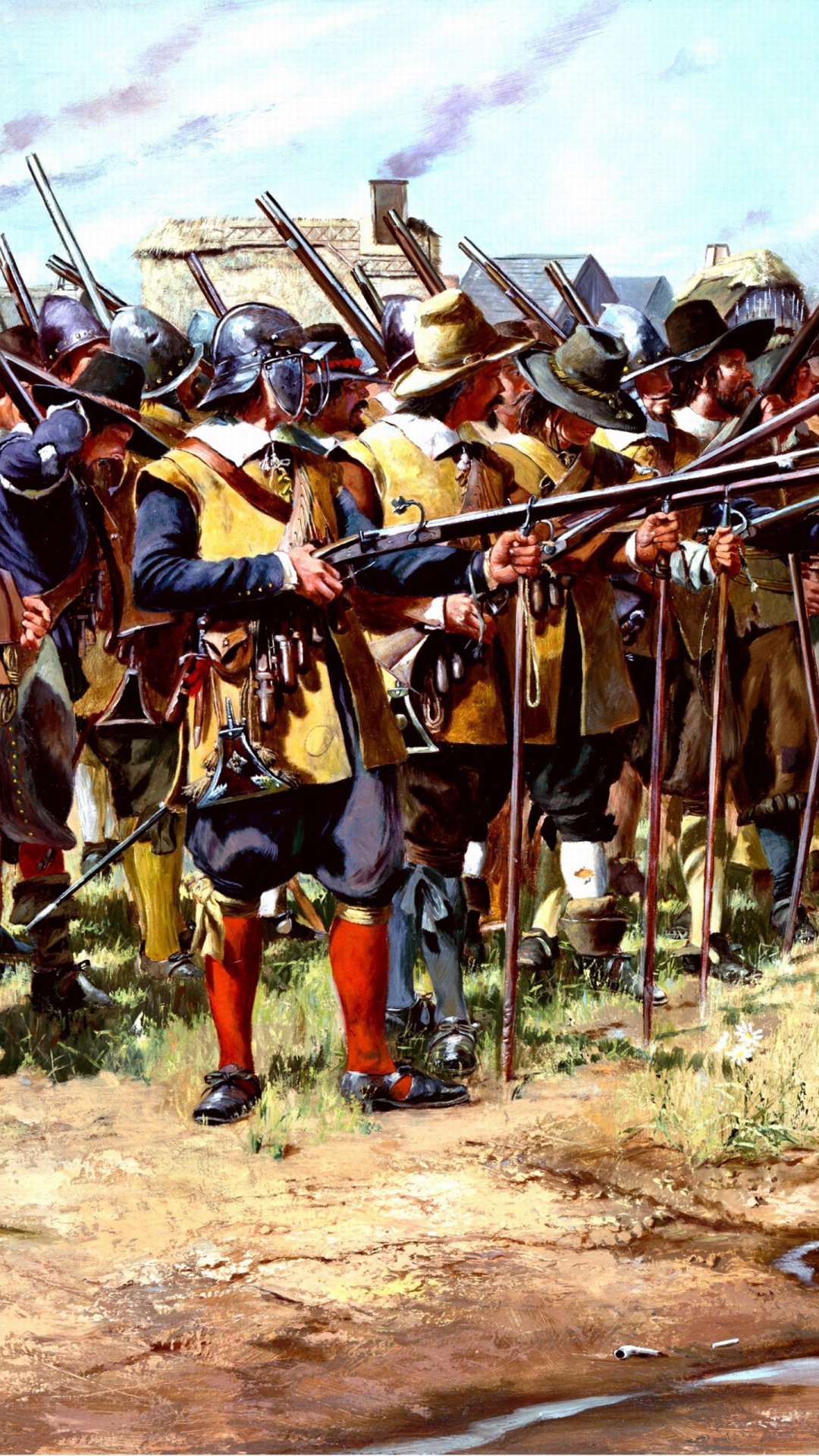 Обои United States ational Guard Painting 1080x1920