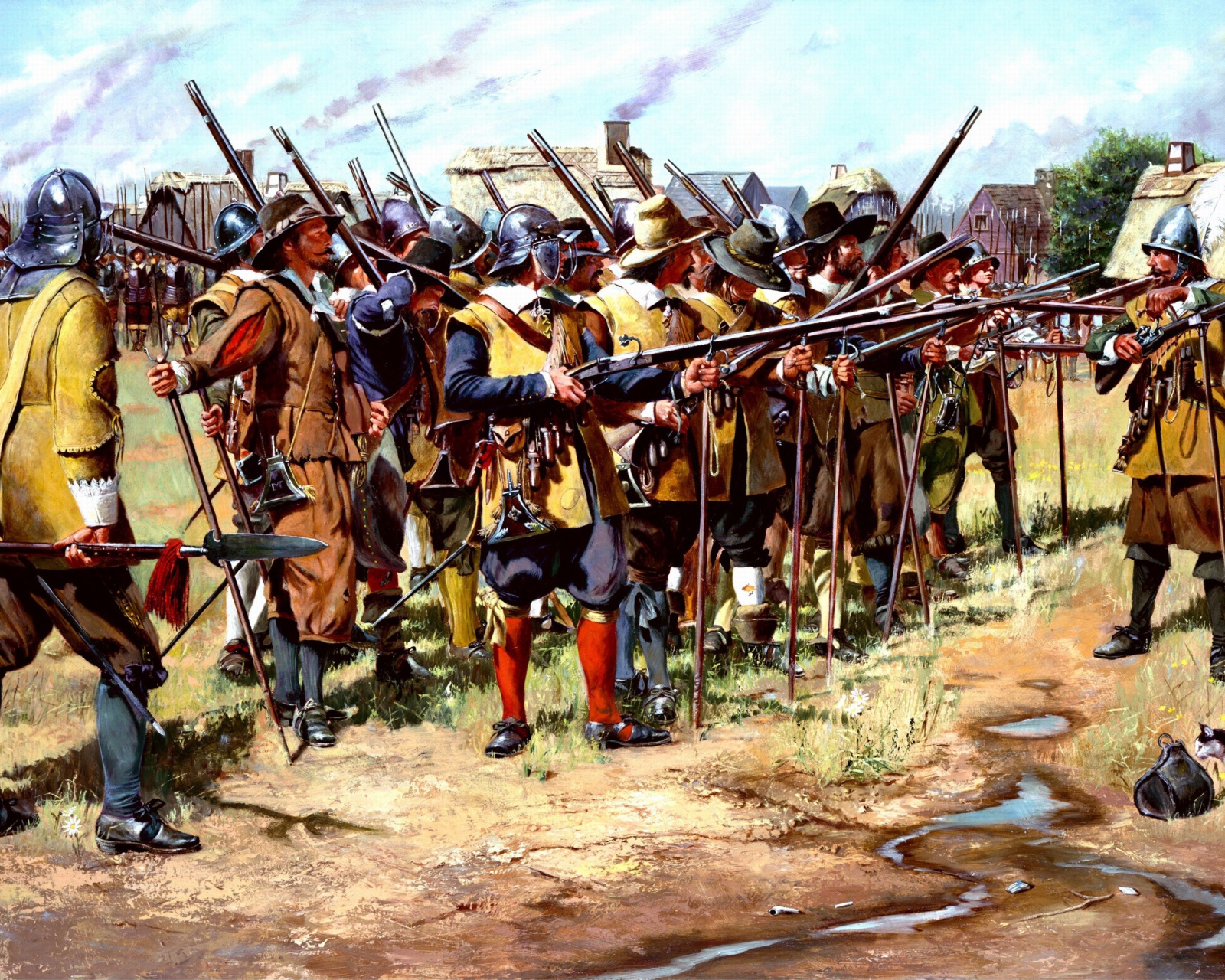 Sfondi United States ational Guard Painting 1600x1280