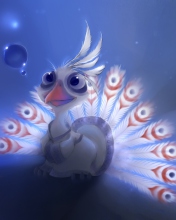 Das Cute Peacock Wallpaper 176x220