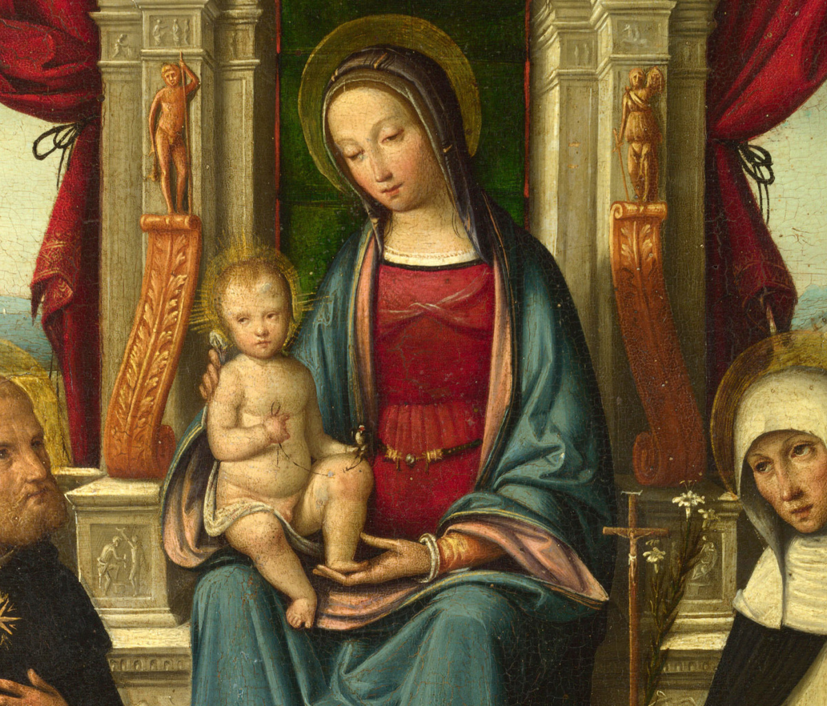 Sfondi St Dominic and Rosary 1200x1024