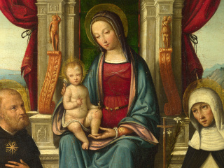 Sfondi St Dominic and Rosary 320x240