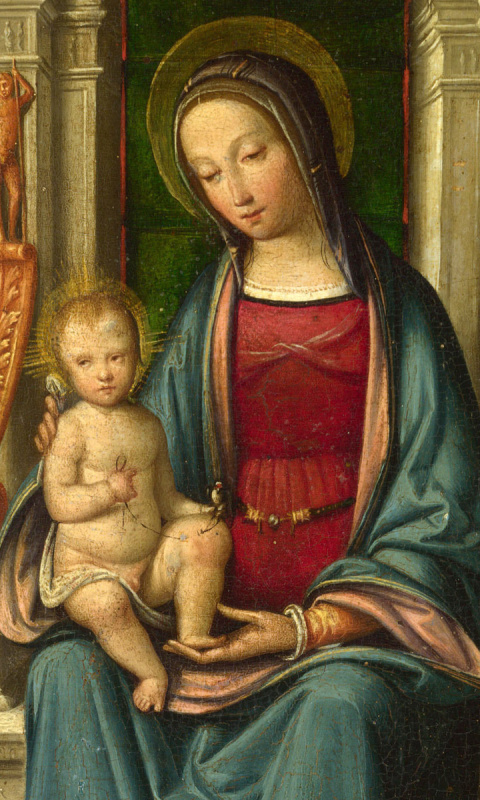 Fondo de pantalla St Dominic and Rosary 480x800