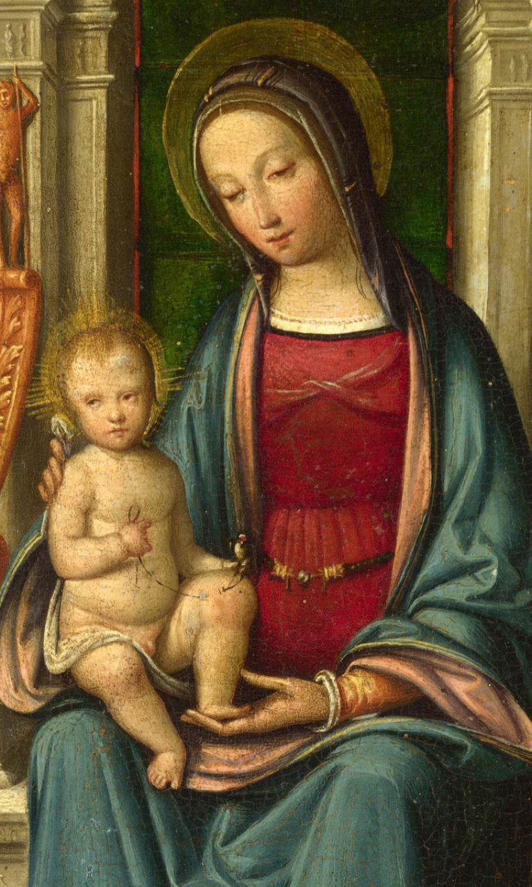 Обои St Dominic and Rosary 768x1280