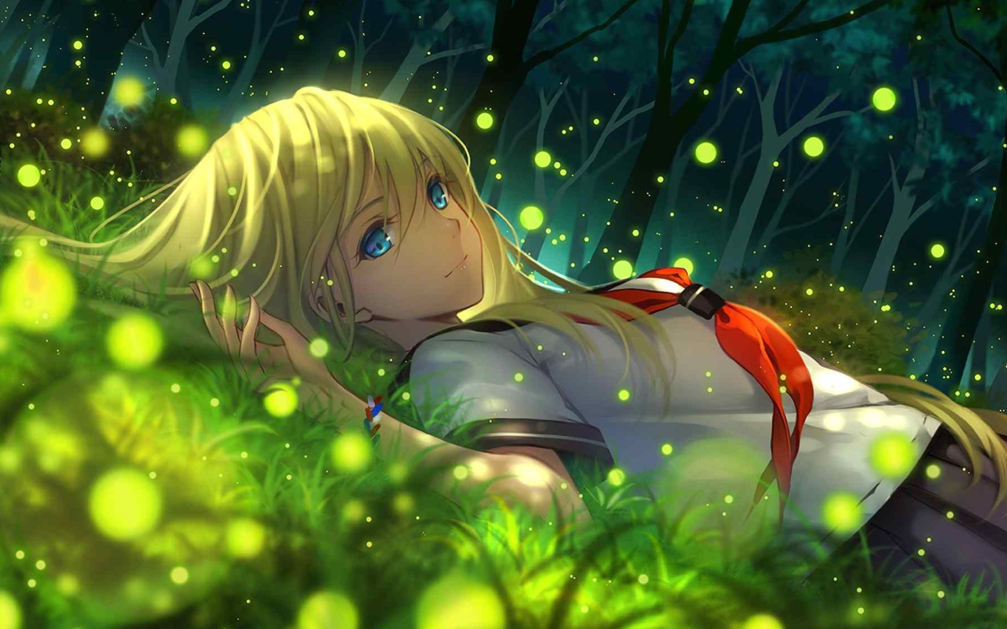 Screenshot №1 pro téma Everlasting Summer Anime 1440x900